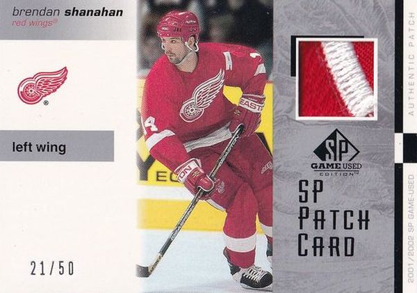 patch karta BRENDAN SHANAHAN 01-02 SPGU Patch /50